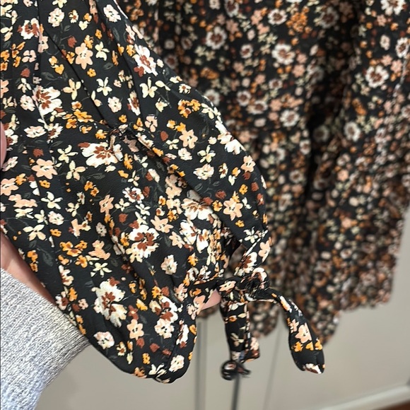 Wild Fable Dress Women's Medium Floral Multicolor Lightweight Sheer Long Sleeve - Picture 3 of 5